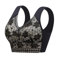 Sutien sport push-up pentru femei, negru XXXXL