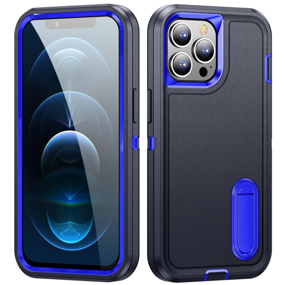 Iphone 12 Case With Kickstand Shockproof Dustproof Blue 9329345678691