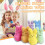 Bréagán Plush Coinín na Cásca Oráiste 1 phíosa 7