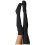 Women's Thick Knit Thigh-High Socks Black One Size 3
