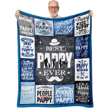 Papa Throw Blanket Birthday Christmas Gift 50x60 Inch