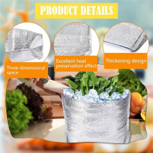 100 Pcs Insulated Shipping Bags, Large Bags for Cold and Hot Food, Waterproof Reusable Cooler Bags for Camping, Picnic