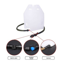 Training Hydration Case, 1,5L Auslaufsichere Wasserplatte mit Abnehmbarem Schlauch für Blasen-Hydration Pack