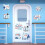 Cruise Door Magnets Blue 10PCS 3