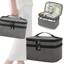 Sac de rangement portable à fermeture éclair pour trousse de premiers secours