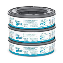 Diaper Genie pelenka utántöltő tasakok, 240 db (3 db-os kiszerelés)