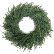 Künstlicher Zedernholz-Weihnachtskranz (61 cm) für den Innenbereich