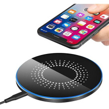 Snabb trådlös laddningsplatta för Samsung och iPhone