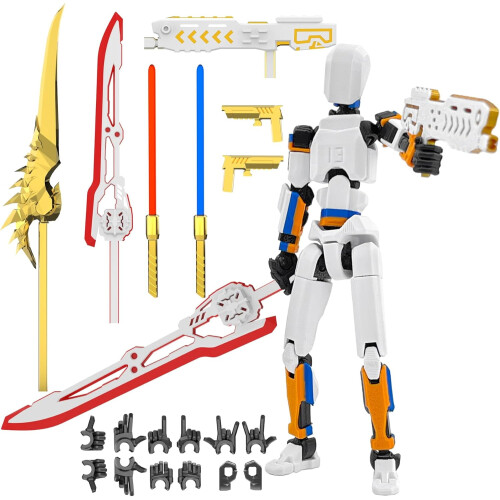 T13 Action Figures Pre-Assembled Multi-Color 5-Pack with