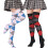 Women's Thigh-High Socks Vintage Argyle Pattern Red 5