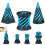 Nemožná socha Fidget Cone White, 3 ks 1