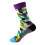 Damen-Socken, mittelhoch, mit einzigartigem Muster, 1 Paar 2