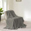 Κουβέρτα Fleece Διπλής Επίστρωσης Raschel 28x39 ίντσες γκρι 1