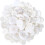 Hvide Resinknapper Vintage Style 4-Hullers 150g 1