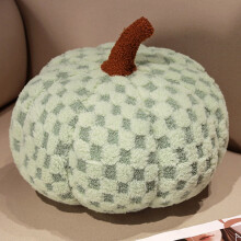 Cuscino decorativo a forma di zucca in pile di agnello - Decorazione autunnale Soft3D