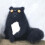 Gato de feltro de lã feito à mão, peça única e macia. 1