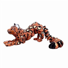 Estatueta de Leopardo-das-Neves Impressa em 3D com Articulações - 1 peça