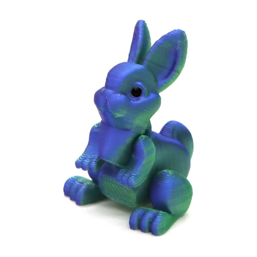 Fargefull påskedekorasjon med ledd og 3D-print