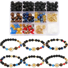 Armbåndssett til solsystemet med 6 sett med planetperler