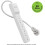 Surge Protector Power Strip White 6 Outlets 8ft Cord 2