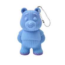 Chaveiro de Urso Decorativo Impresso em 3D - Conjunto com 3 peças