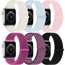 Banda Lúb Spóirt Níolóin le haghaidh Apple Watch 38–49mm Pacáiste de 6