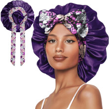 Gorro de seda con forro de satén para cabello rizado (1 unidad)