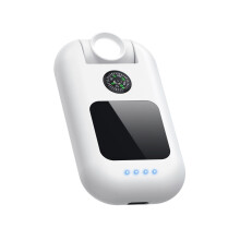Brújula de emergencia LED, batería externa portátil para exteriores