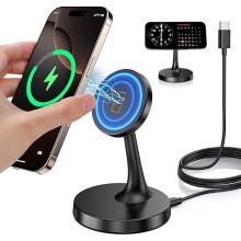 Magnetiskt trådlöst laddarställ 15W för iPhone 12–16 och