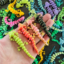 Figura de lagarto impressa em 3D com articulações móveis - 1 a 50 peças
