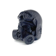 Anhängerkupplungsabdeckung, 3D-gedruckt, rostfreies Gasmasken-Design, 1 Stück