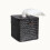 Boîte à mouchoirs tissée carrée noire 3