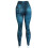 Dameleggings med denimprint, elastisk, slim fit, blå 7