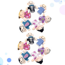 Stoff-Fingerpuppenset für kreative Kindergartenprojekte