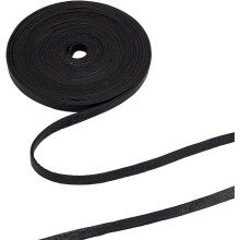 Corda leathair dubh cothrom suede 0.3 orlach 5.5 slat