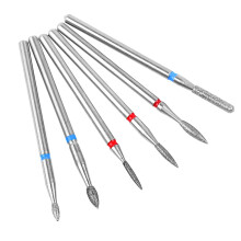 Brocas rotativas para limpeza de cutículas, conjunto de 6 peças.