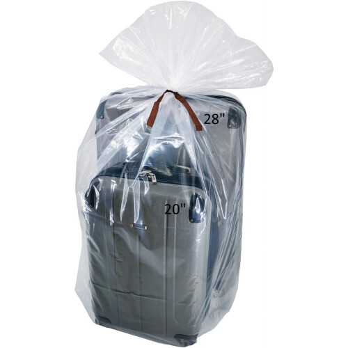 Sacos plásticos transparentes para armazenamento, 40x60 polegadas, 5 unidades, 2 mil.
