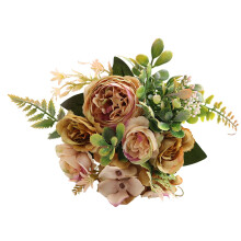 Künstlicher Pfingstrosen-Seidenblumenstrauß zur Heimdekoration