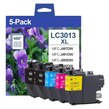 Zestaw 5 wkładów atramentowych LC3013XL do Brother MFC-J497DW