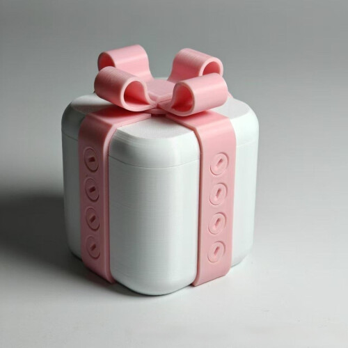 Pink 3D Printed Valentine's Surprise Box 10cm 1pc