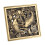 Square Shower Floor Drain Antique Copper 4 Inch 1