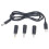Type-C naar 5,52,1 mm DC-voedingskabel met 3 adapters 1