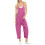 Macacão feminino casual liso com bolsos e alças. 1