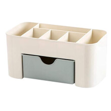Boîte de rangement de bureau en plastique à tiroir multifonctionnelle (1 pièce)