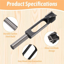 5PCS Wood Plug Cutters Set for Woodworking Hole Plug Cutters Drill Bit Kit Log Tenon Dowel Cork with Storage Wooden Box