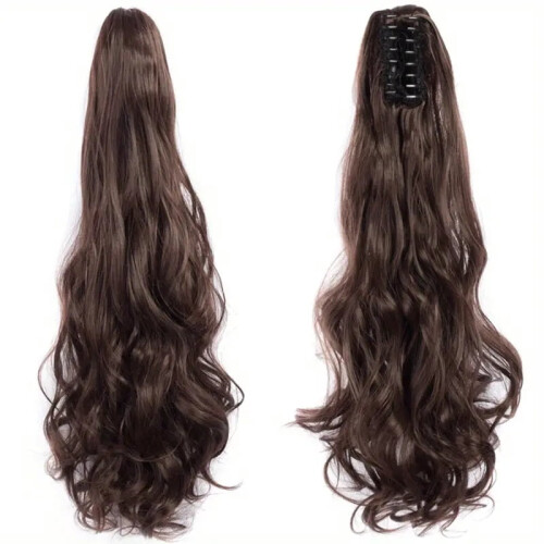 Women's curly wavy ponytail wig with clip