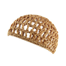 Gorro de red para el cabello hecho a mano para mujer, color liso, talla única