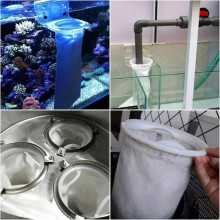 6 Pack Drain Strainer Mesh Bag Filter Bag, Filter Socks for Aquarium, Industry, Chemical, Water Liquid Filter Bags
