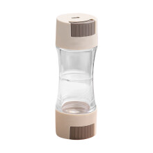 Bouteille à double compartiment pour assaisonnement portable (1 pièce)