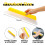 2 Pacote de Rodo de Secagem de Carro de 14 Polegadas Amarelo Silicone Mais Longo Rodo de Água para Janela Chuveiro Automotivo 7